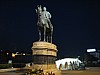 Skopje_statue_stone_bridge_night