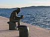 Zadar_promenade_statue